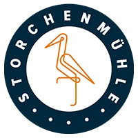Storchenmuehle rund Logo